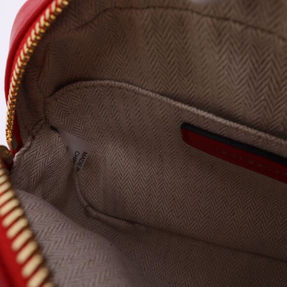 NWT Tory Burch Perry LOGO Double Zip Camera Bag Red - Picture 11 of 11